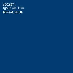 #003B71 - Regal Blue Color Image